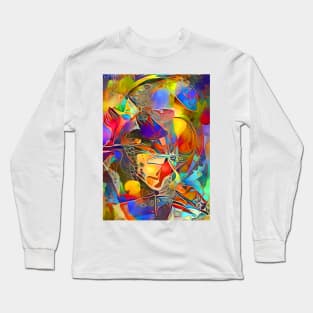 Vibrant Stained Glass Long Sleeve T-Shirt